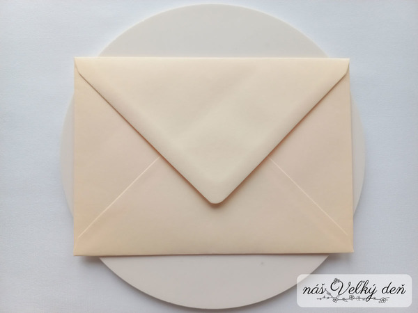 Obálka C6 - oranžová svetlá