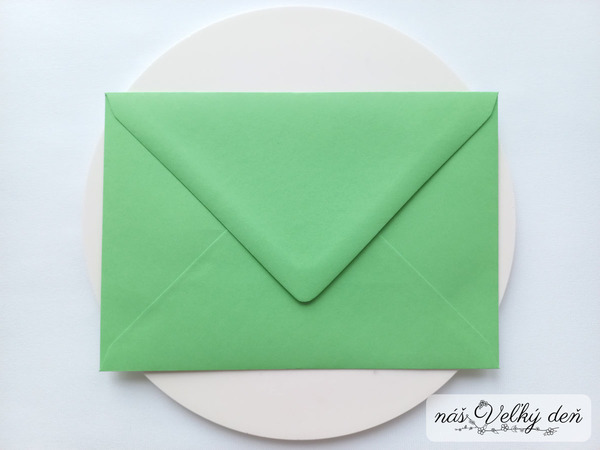Obálka C6 - zelená