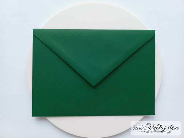 Obálka C6 - zelená tmavá
