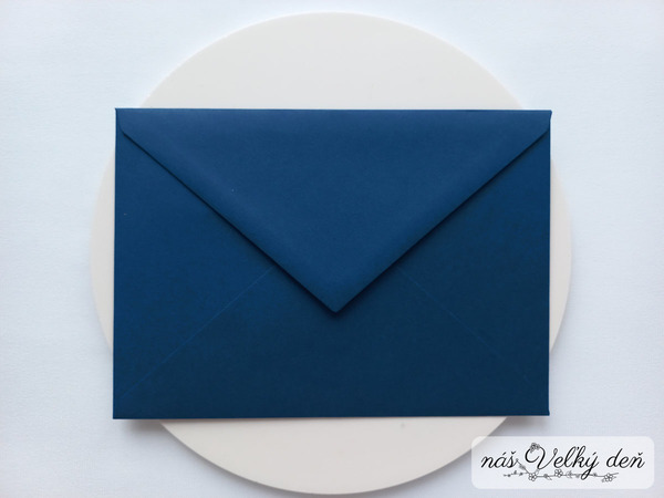 Obálka C6 - modrá tmavá