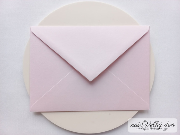 Obálka C6 - ružová pastelová