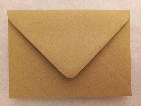 Obálka C6 - hnedá z craftového papiera