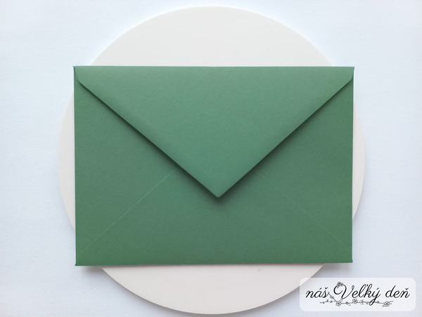 Obálka C6 - zelená šalviová
