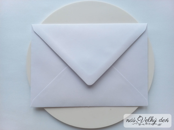 Obálka C6 - biela hladká