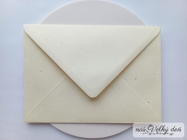 Obálka B6 - krémová flora