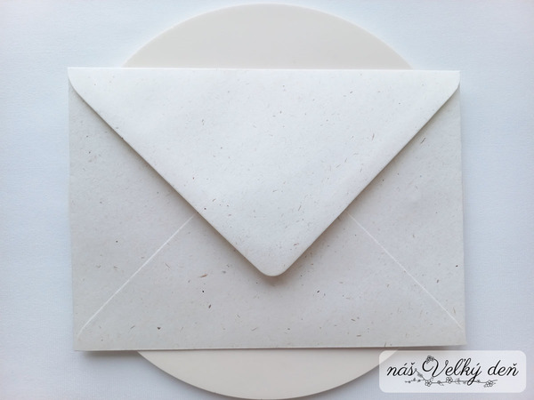 Obálka B6 - biela flora