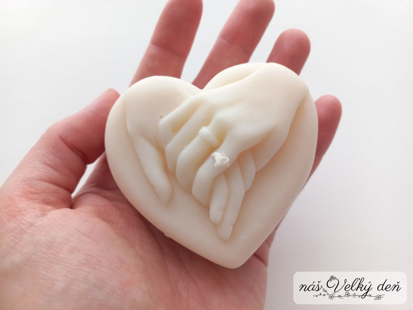 Sviečka srdiečko láska