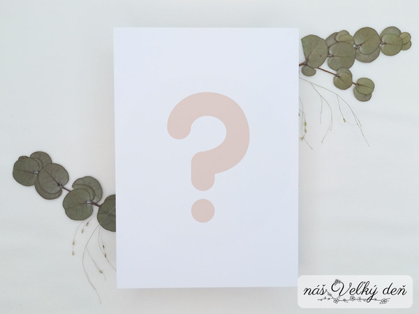 Svadobné oznámenie - návrh na mieru